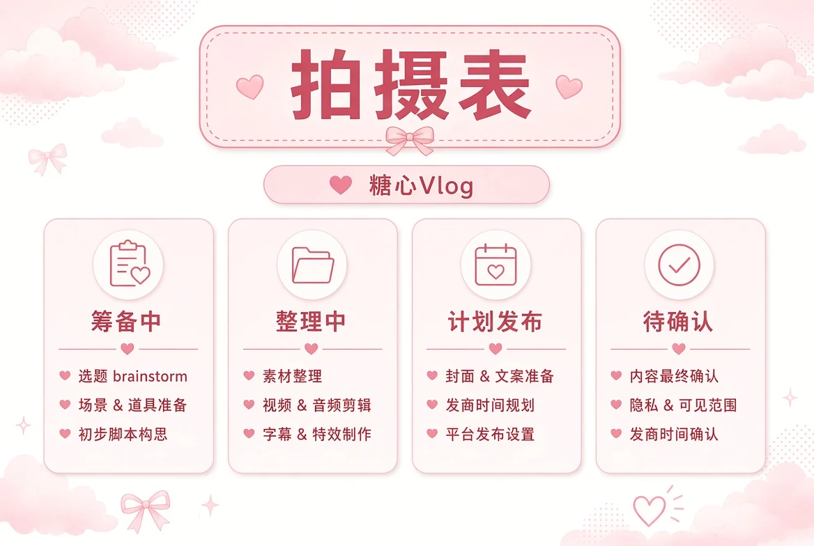 排期栏状态说明